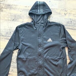 Adidas Black Lightweight Hooded Jacket